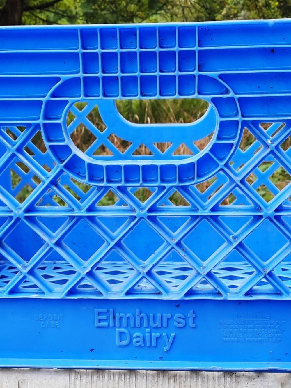 Vintage Plastic Milk Crate Elmhurst Dairy Queens, NY